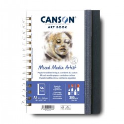 Libro d'arte per artisti a tecnica mista Canson 300G