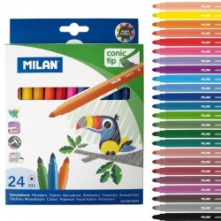Set 24 Rotuladores Milan Conic Tip | Casa Piera Bellas Artes Barcelona