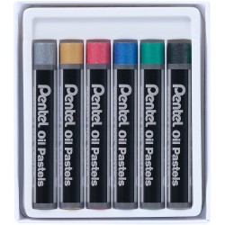 Pentel Metallic Oil Pastels Box