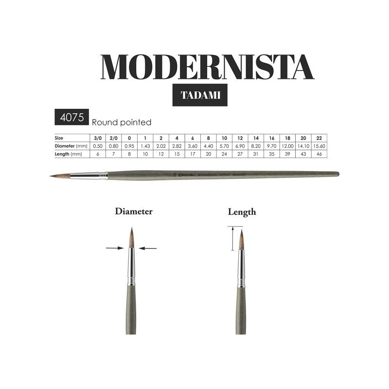 Pincel Escoda Redondo 4075 Modernista