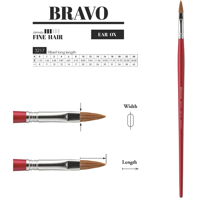 Spazzola Escoda Lingua di bue 3217 Bravo