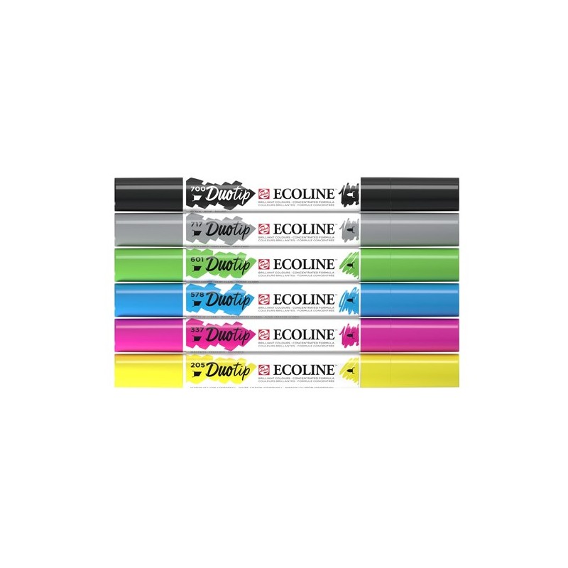 Set 6 Rotuladores Ecoline Duo Tip