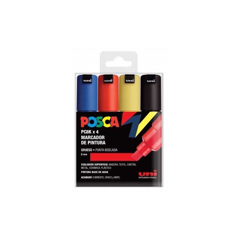 Caja Rotuladores PC8K Colores POSCA