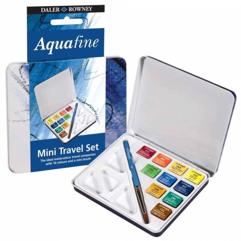 Caja Metalica acuarelas Aquafine