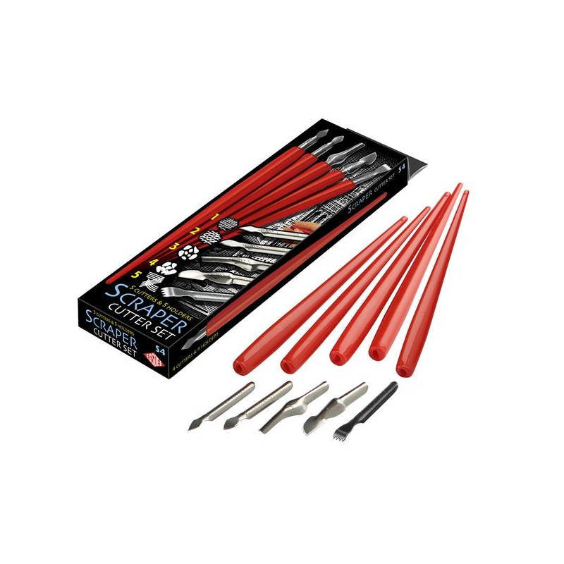 Caixa Scraper Assorted Cutters & Holders Essdee