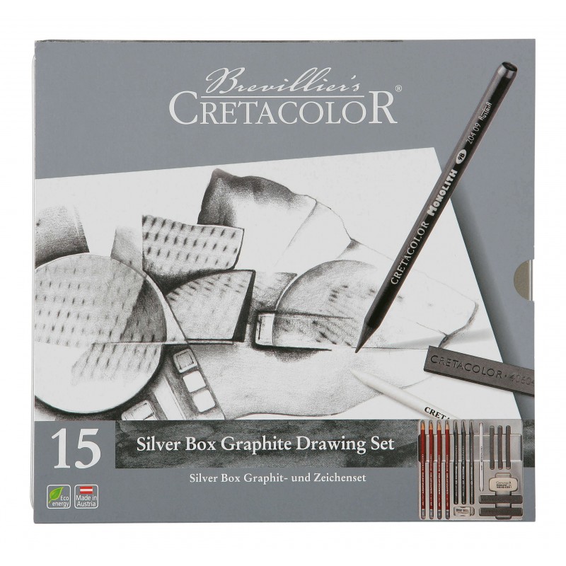 Art Set Classic Silver Box Cretacolor 15