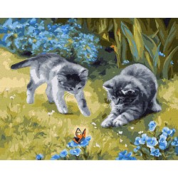 Set Pintar Por Números Ideyka Con Bastidor 40 x 50