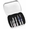 Caja Metal 6 Plumillas Dibujo 21001B Brause