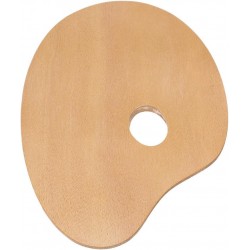 Paleta Mabef Madera Ovalada Barnizada