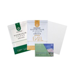 Pack 5 Fulles Aquarel·la 100% Cotó 640g| Casa Piera Belles Arts Barcelona