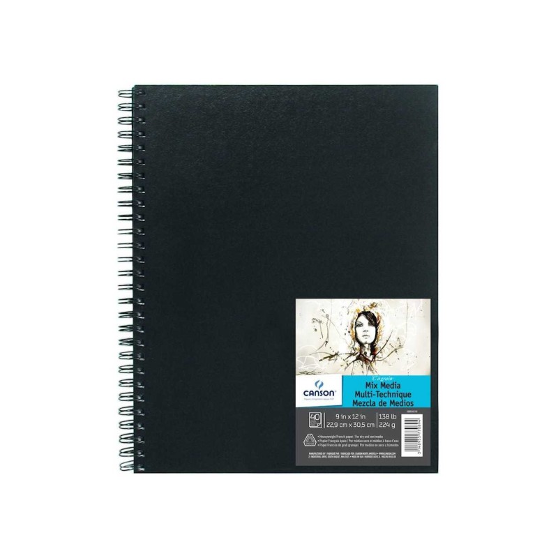 Bloc Artbook Mixmedia Canson Espiral 224G