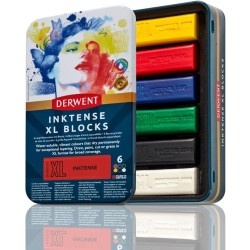 Capsa Metàl·lica 6 XL Blocks Inktense Derwent Casa Piera Barcelona