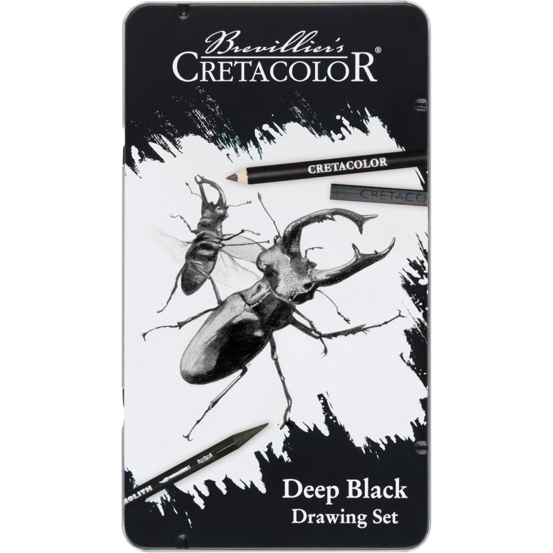Caja Drawing Set Deep Black Cretacolor