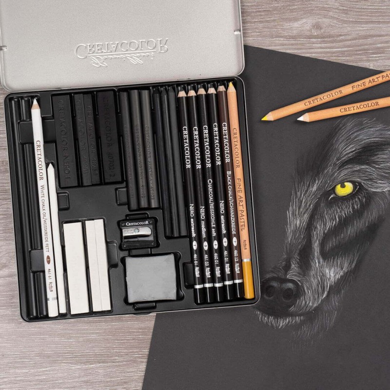 Art Set Classic Wolf Box Cretacolor