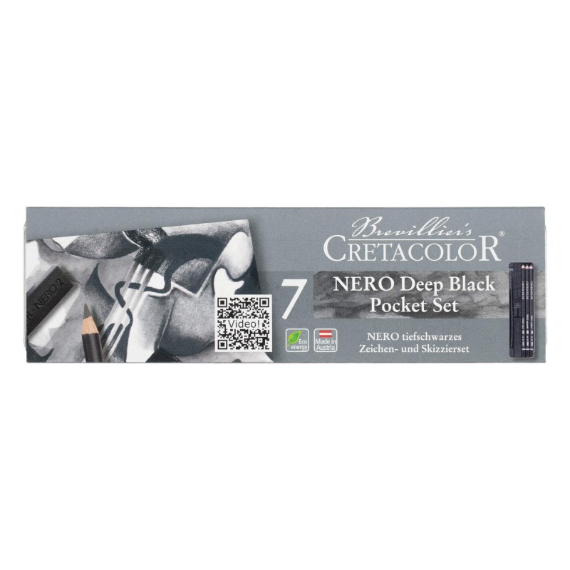 Nero Deep Black Pocket Set Cretacolor