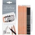 Set 11 Sketching Pencils y Paper Stump Artist Studio Cretacolor