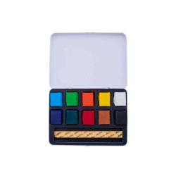 Caja Aqua Brique, Pintura De Acuarela En Forma de Bloque Cretacolor