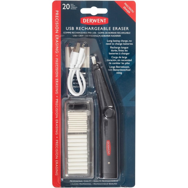 Goma Eléctrica Recargable USB Derwent