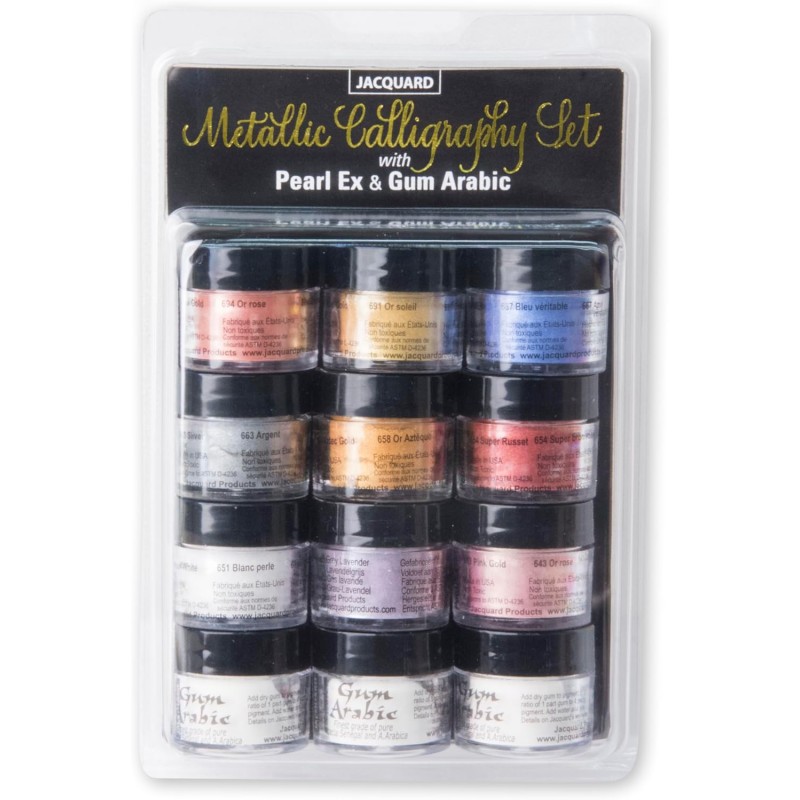 Set Pearl Ex Metallic Caligraphy Jacquard