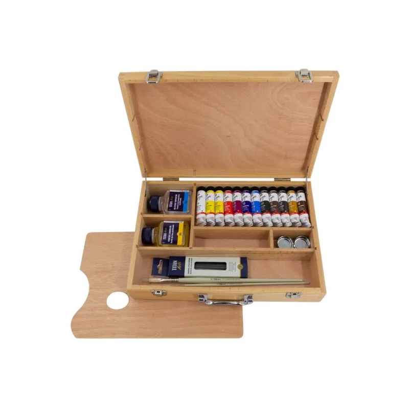 Caja Madera Oleo Goya