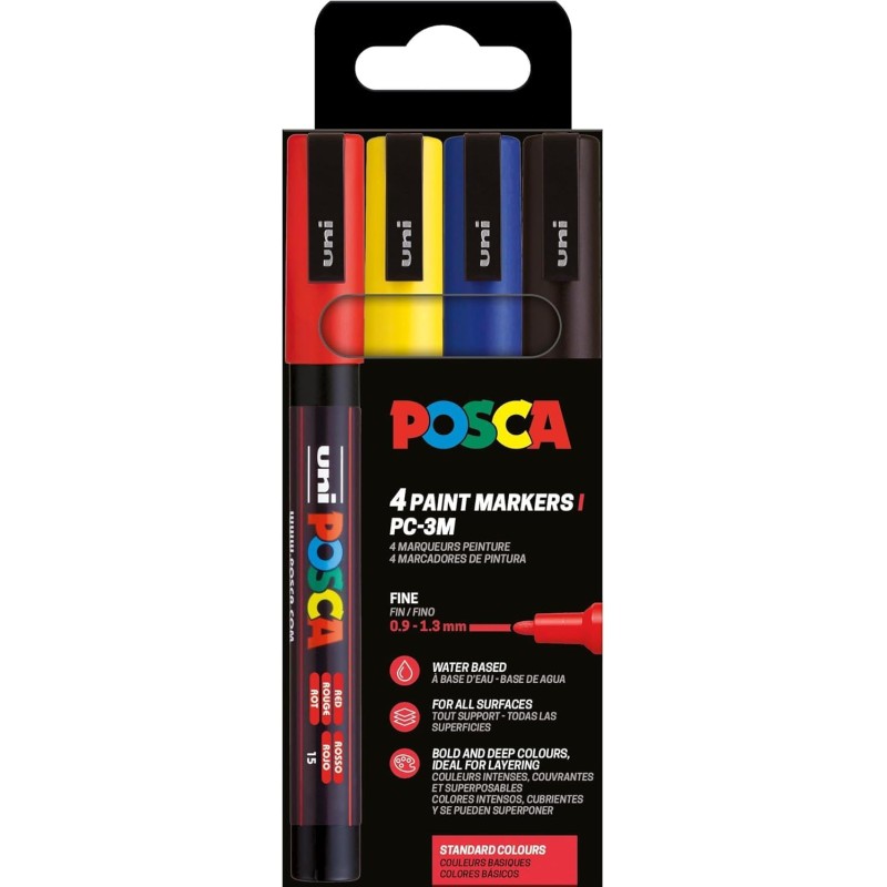 Set Retoladors PC-3M Posca